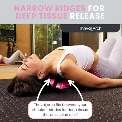 Thrival Arch Back Stretcher, Psoas Muscle Release Tool, Pink - color: Pink, size: ThrivalArch