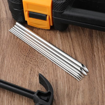 6 Pieces Stainless Steel Circular Clay Hole Cutters, Hole Punch Clays Tools for Pottery Sculpting Crafts, Professional Clay Drilling Tools for Polymer Clays with Storage Case (7/8/9/10/11/12 mm) - size: 7/8/9/10/11/12 mm