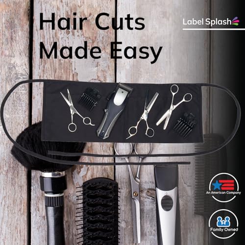 2 Pocket Canvas Work Waist Nail Apron Belt Washable Tool Utility Gardening Woodworkers Roofers Artists & Crafts - color: Black 4 Pack