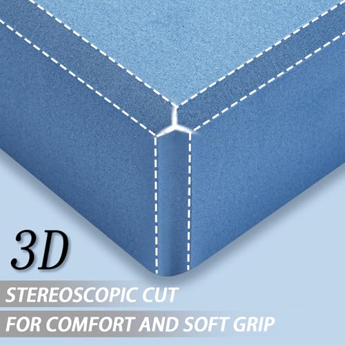 Yoga Blocks 2 Pack - Non-Slip Yoga Brick & Foam Blocks Yoga Set, High-Density Pilates Block for Stretching, Meditation, and Exercise Blocks Foam, Ideal for Deep Poses - color: Dark Blue