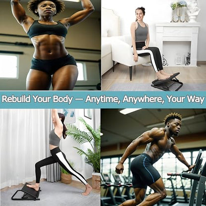 Adjustable Slant Board for Stretching, Rehabilitation, Physical Therapy, Pilates, Yoga, Squats – Calf, Hamstring, Plantar Fasciitis, Achilles Tendonitis, Full Body Home Exercise Tool