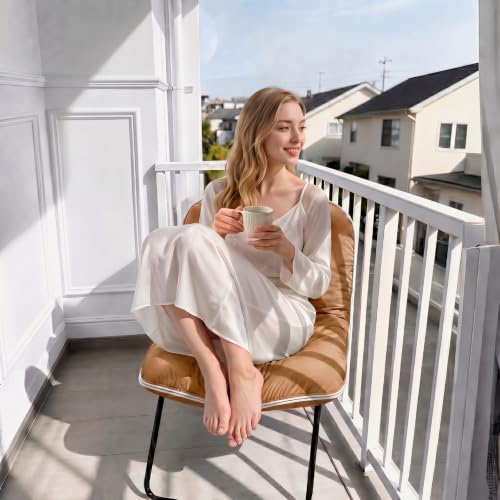 ZonLi Adjustable Floor Chair with Back Support - color: Brown