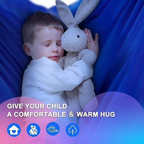 Sensory Swing for Kids Indoor - Outdoor Double-Layer Hammock Swing Special Needs Sensory Joy Therapy Cuddle Chair with 360° Swivel Hanger Kit Adjustable Swing for Aspergers Autism ADHD Adults