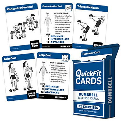 Palace Learning 2 Pack: Yoga Poses Laminated Poster + Dumbbell Exercise Playing Cards