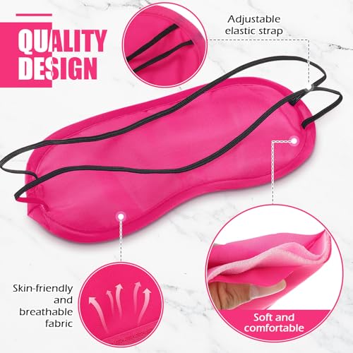 Tarpop 200 Pcs Eye Masks Adjustable Sleeping Mask, Rose Red - color: Rose Red