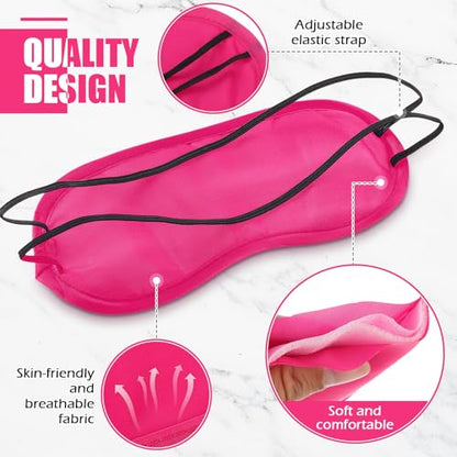 Tarpop 200 Pcs Eye Masks Adjustable Sleeping Mask, Rose Red - color: Rose Red