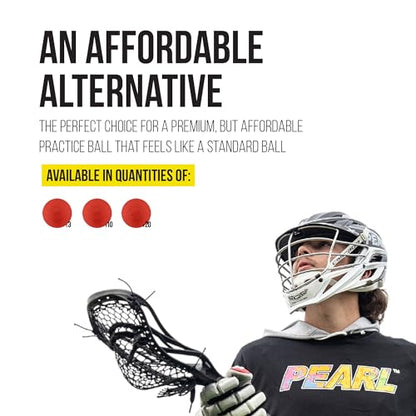 Pearl NX Greaseless Lacrosse Balls by Guardian Innovations - Long Lasting, No-Bounce Balls Perfect for Indoor Play and Practice - size: 3 Pack