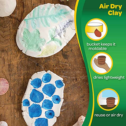 Crayola Air Dry Clay for Kids - White, 25lbs, Teacher Wishlist Supplies, Classroom Must Haves, Bulk Modeling Clay for Kids, No Bake, Sculpting & Molding Material | Classroom Must Haves, Bulk Modeling Clay for Kids, No Bake, Sculpting & Molding Material -