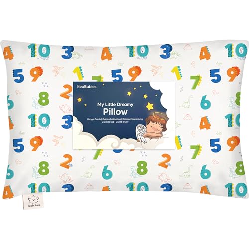 Toddler Pillow with Pillowcase, 13x18 My Little Dreamy Pillow (Dino123) - color: Dino123