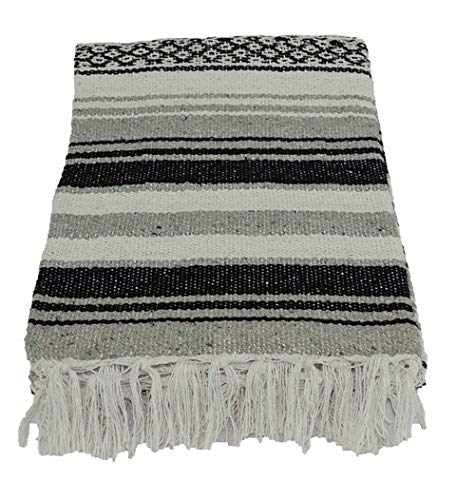 Kakaos Traditional Yoga Blanket. (Gray) - color: Gray