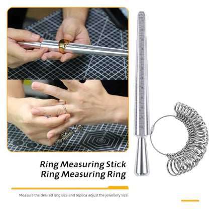 Jewelry Wax Ring Sizer Carving Tool Kit Ring Wax Making Mold Kit Lost Wax Casting Supplies Included Ring Sizer Mandrel Measurer Tool Jewelry Wax Tube Jewelers Wax Saw Frame Wax File Ring Clamp