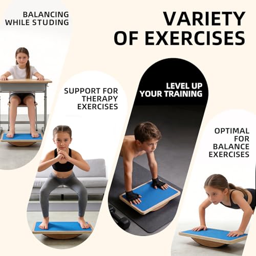 Juoe Balance Board Wobble Board,Balance Toys for Physical Therapy - color: Blue