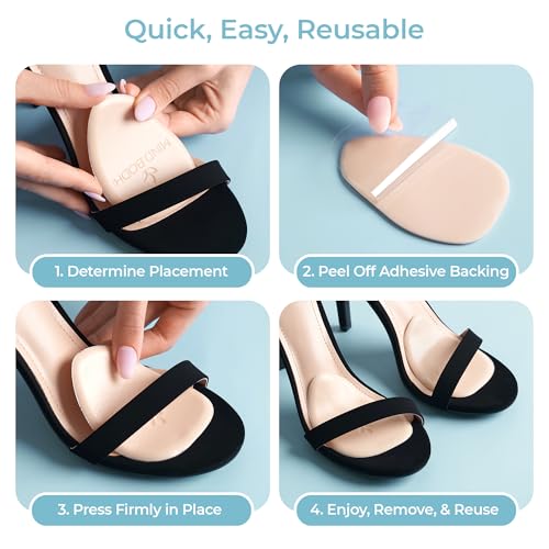 Mind Bodhi Ball of Foot Cushions for Women - 2 Pairs - Nude Gel - color: Nude