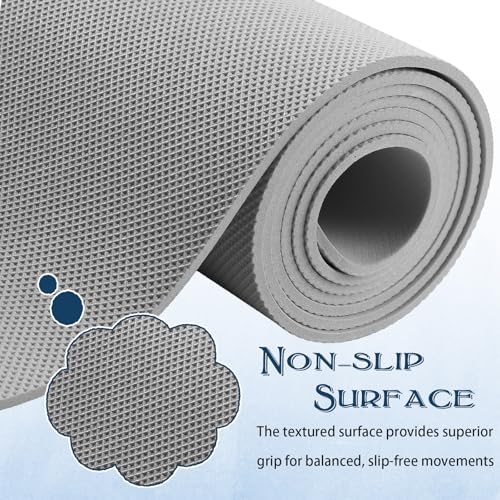 LEIFIDE 10 Pack Yoga Mat Bulk 68'' x 24'' x 4mm Thick Yoga Mat - color: Black,Gray