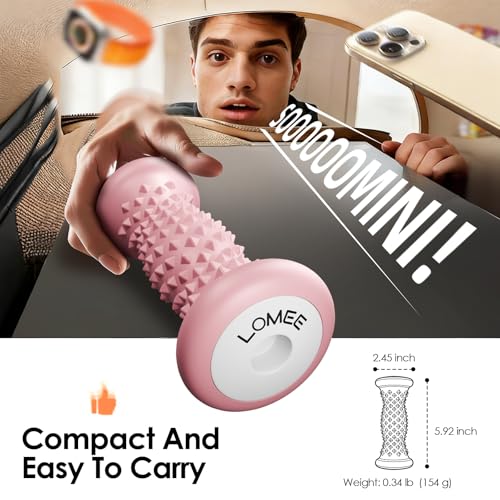Foot Roller Massager for Plantar Fasciitis, Foot Arch and Heel Pain Relief - color: Pink
