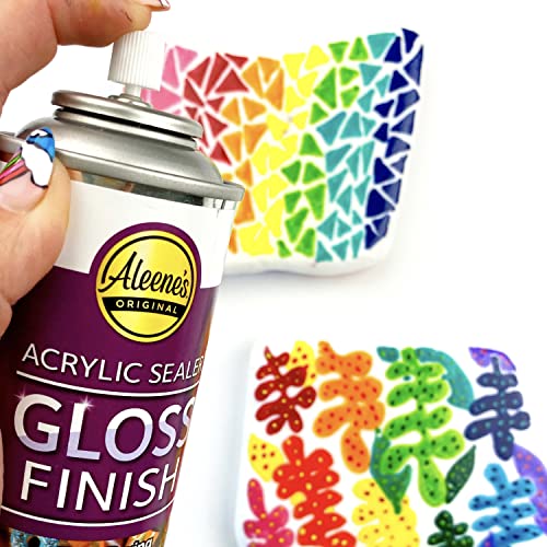 Aleene's 26412 Spray Gloss Finish, 6 Oz Acrylic Sealer, Original Version, Clear - Gloss - color: Clear - Gloss