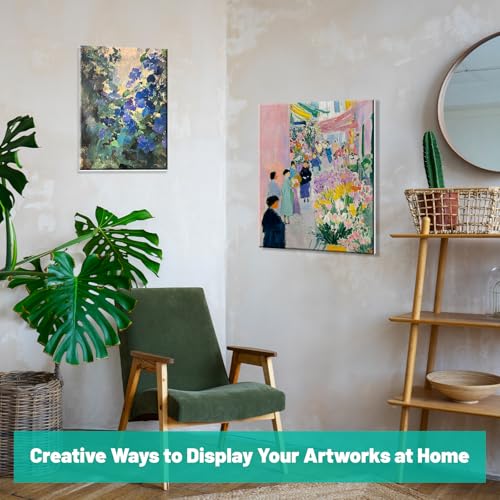 Canvas Boards 5-Pack 12"x16" – Flat Canvas Panels, Primed Polyester | Rigid Flat Panel, Acid-Free Primed Surface, Warp-Resistant Backing, Smooth Painting Texture, Ideal For Acrylic & Oil Painting