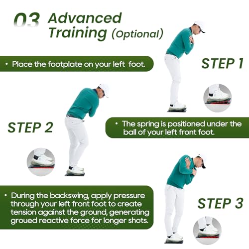 Golf Pressure Plate Training Aid, Adjustable Balance Board