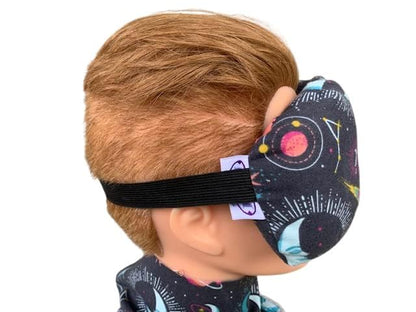 Eye Mask Lavender Eucalyptus, Sinus, Herbal Pack, Hot Cold Pack, Heat Wrap,Organic, Flax Seed, Microwave Therapy, Sleep Mask, Yoga Meditation Eye Pillow, Celestial Icons