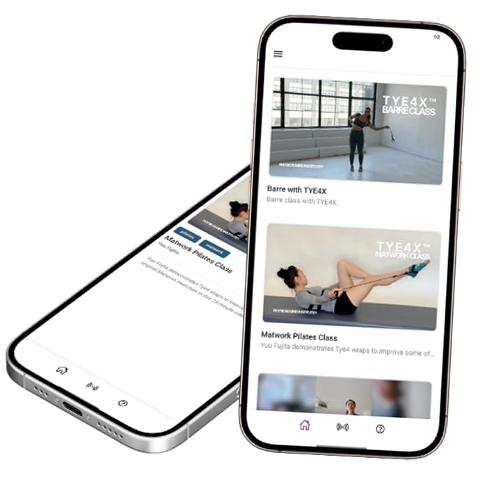 TYE4X™, Pilates Wearable Resistance and Assistance Total Body Exercise, Core Strengthening, Portable Home Gym, Pilates, Yoga, Barre, Posture, Stretching - size: Small