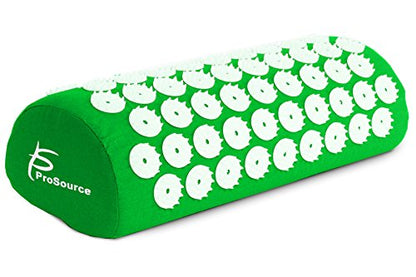 ProsourceFit Acupressure Mat and Pillow Set for Back/Neck Pain Relief and Muscle Relaxation, Large - Green/White - color: Green/White, size: Large