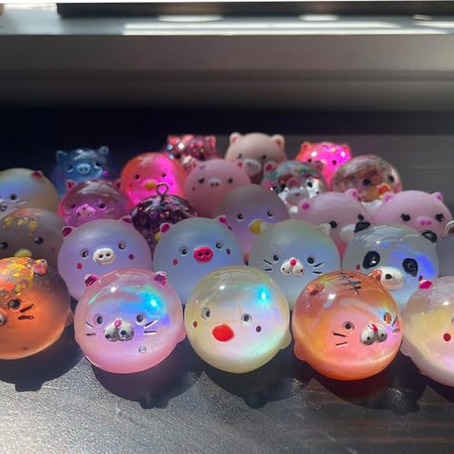 2Pcs Silicone Resin Molds for Jewelry Keychain Pendent Necklace, Cute Animal Orbs Piglet Chicken Bear Shape Ornaments Casting Molds for UV Resin Crafts, DIY Jewelry Making (Mirror & Matt) - size: 2pcs Animal
