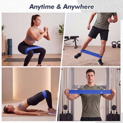 Shappy 30 Pcs Mini Resistance Band Bulk Exercise Bands for Women Men Resistance for Leg Workout Gym Home Gym Strength Training Yoga Glutes - color: Blue