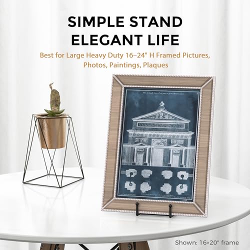 TR-LIFE 3 Pack 12 Inch Plate Stands for Display - Large, Metal Picture Frame Holder Stand + Easels for Decorative Platter, Book, Plaque, Photo, Table Top Art - size: 12 Inch