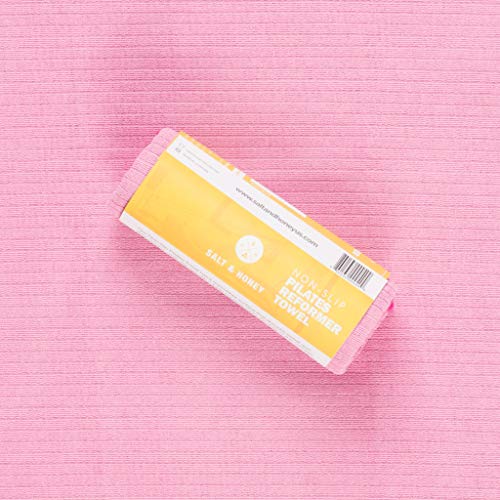 Salt & Honey Non-Slip Pilates Reformer Mat Towel - color: Pink