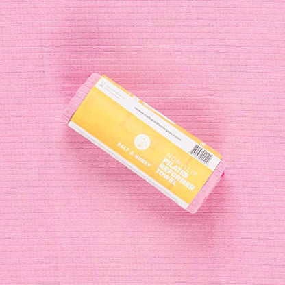 Salt & Honey Non-Slip Pilates Reformer Mat Towel - color: Pink