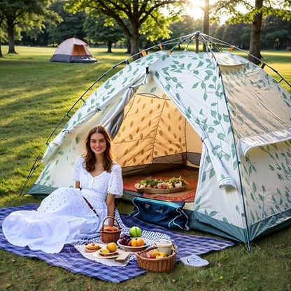 Wind Tour Waterproof Picnic Blanket with Carry Strap - Foldable Sandproof Outdoor Mat for Camping, Beach, Park - 59" x 71",Green(Two Mat Set) - color: 59" X 71",green(two Mat Set)