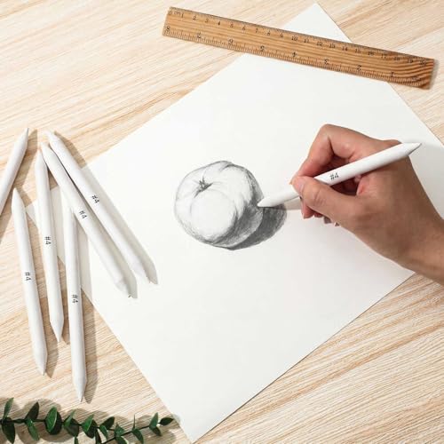 Fulmoon 84 Pcs Blending Stumps Set, Paper Art Blenders for Drawing Sketch Shading Pencil Oil Pastel Blender Tools Drawing Supplies for Charcoal Graphite Pastel Ideal for Artists Students and Beginners - style: Blending Stump