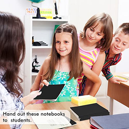 feela 36 Pack Soft Cover Journal Bulk, Lined Blank Travel Journal for Women Men Writing, Notebooks College Ruled for Work, Note Taking Notebook School Business Supplies, 8.2” x 5.5”, A5, Black - color: 36 Black