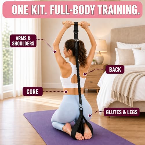Pedal Resistance Band with Handle, 3 Tubes, 30-90 lb - color: Black