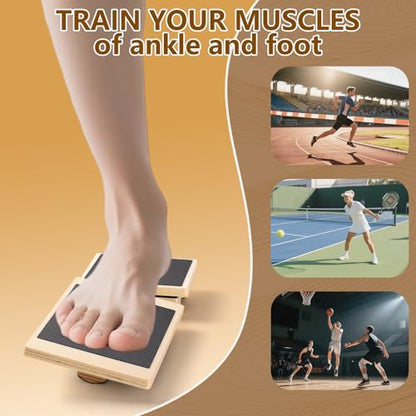 Ankle Balance Board, Stability Trainer for Foot and Ankle Exercises | Balance training tool for mobility workouts,physical therapy routines,plantar support and improving stability at home