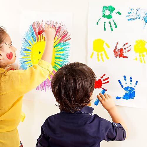 Tempera Paint Sticks, 40 Colors Solid Tempera Paint for Kids, Super Quick Drying, Works Great on Paper Wood Glass Ceramic Canvas (Pack of 2) - color: Multi