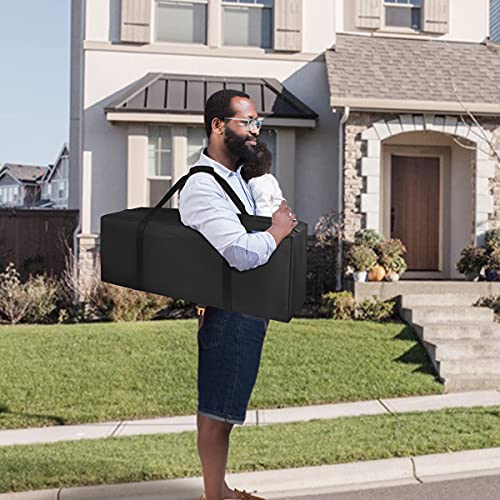 COOLBEBE 36-Inch Large Travel Duffle Bag, 100L Heavy Duty Luggage, Black - size: 36" x 13" x 13"