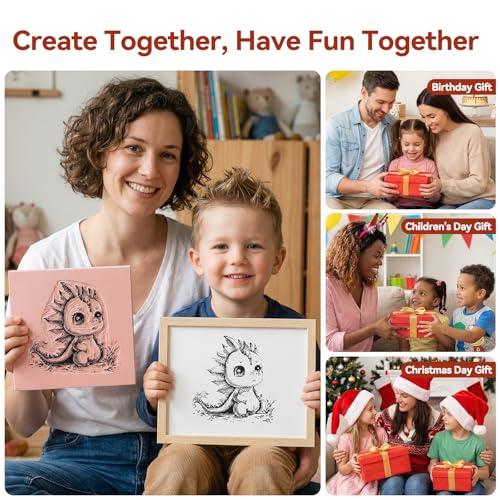 WAYCOM 5-Pack Linoleum Blocks for Printmaking: Linocut kit with Tools & Ink - 4x6 Rubber Carving Blocks - Art Craft Supplies for Beginners & Hobbyists - Gifts for Christmas/Birthday/Art Enthusiast - color: 5 Rubber Blocks + Carving Tool Kit
