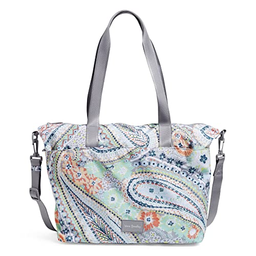Vera Bradley Women's Recycled Lighten Up Reactive Tote Bag - color: Citrus Paisley