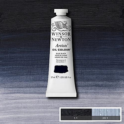 Winsor & Newton Artists' Oil Color, 37ml (1.25 oz) Tube, Blue Black - color: Blue Black, style: 1.25-oz Tube