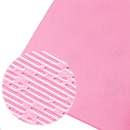 Hatha Yoga Extra Thick TPE Yoga Mat - 72"x 32" Thickness 1/2 Inch -Eco Friendly- With High Density Anti-Tear Exercise Mats For Home Gym Travel & Floor Outside - color: Pink/Blue