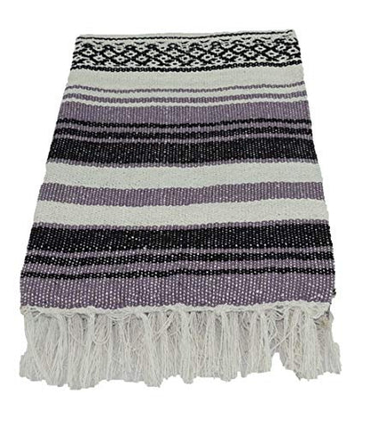 Kakaos Traditional Yoga Blanket. (Light Purple) - color: Light Purple