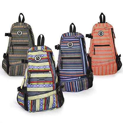 AURORAE Yoga Mat/Gym/Pickleball Cross-body Sling Back Pack. Mat sold separately - color: Purple Stripe