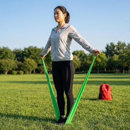 1.5M Resistance Band Elastic Stretch Band for Yoga Pilates and Strength Training - color: green