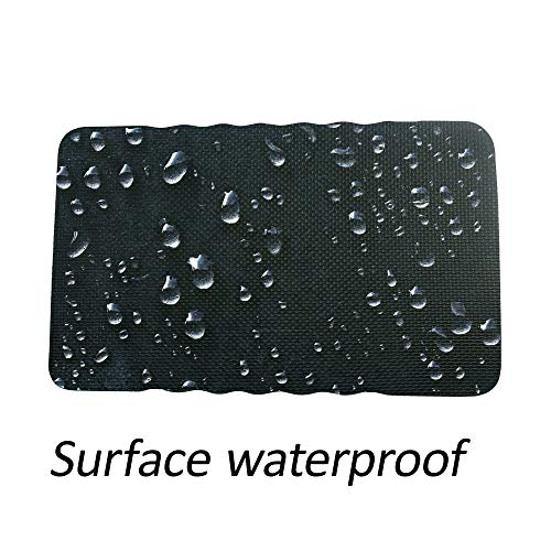 2pcs Premium Thick Kneeling Pad，Knee Pads for Gardening 18x11 Inch Gardening Tools Outdoor Cushions,Gardening Gifts for Women&Baby Bath Essentials (EVA-Soft, Black)