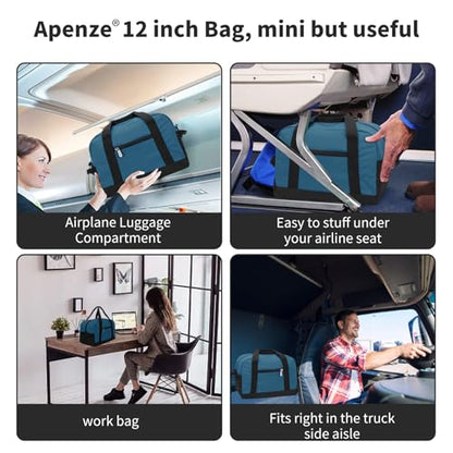 Apenze Small Gym Bag,12 inch Carry On Bag - color: Blue, size: 12 inch