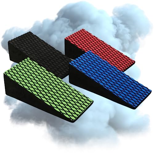 NEW High-Quality EVA Foam Squat Wedge Blocks Lightweight Squat Wedge Block For Yoga, Calf Stretching, Weight Lifting Slant Board Gym Wedges For Heel Elevated Squats 40% Stronger Odorless