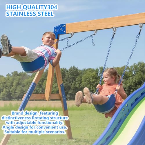 Heavy Duty Swing Hanger Bracket, 1000 lbs Capacity, 304 Stainless Steel Swing Mount with Threaded Hook, for Indoor/Outdoor Porch Swing, Hammock, Gym Rings, Punching Bag Hardware - size: 3 holes-1Pack