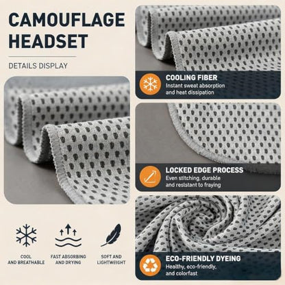 Cooling Towel, Quick Dry Sports Towel with Silicone Case, 11.8 x 35.4 in - color: Gray, size: Medium