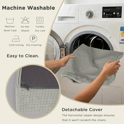 AddGrace High Density Recliner Cushion for Elderly 20x20in Grey - color: Grey